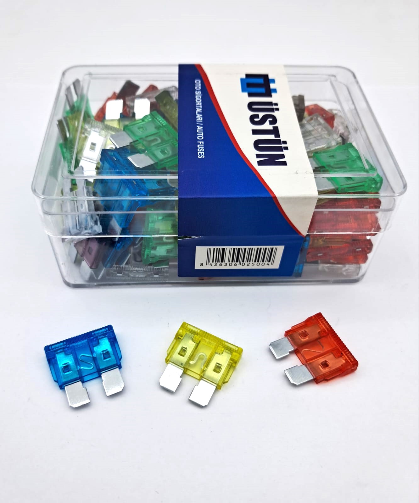 BIÇAK SİGORTA KARIŞIK (5/7,5/10/15/20/25/30 AMP (ÇOĞUNLUK 10/15/20 AMPDEN OLUŞUR)(1 KUTU = 100 ADET) / UNIVERSAL / cc