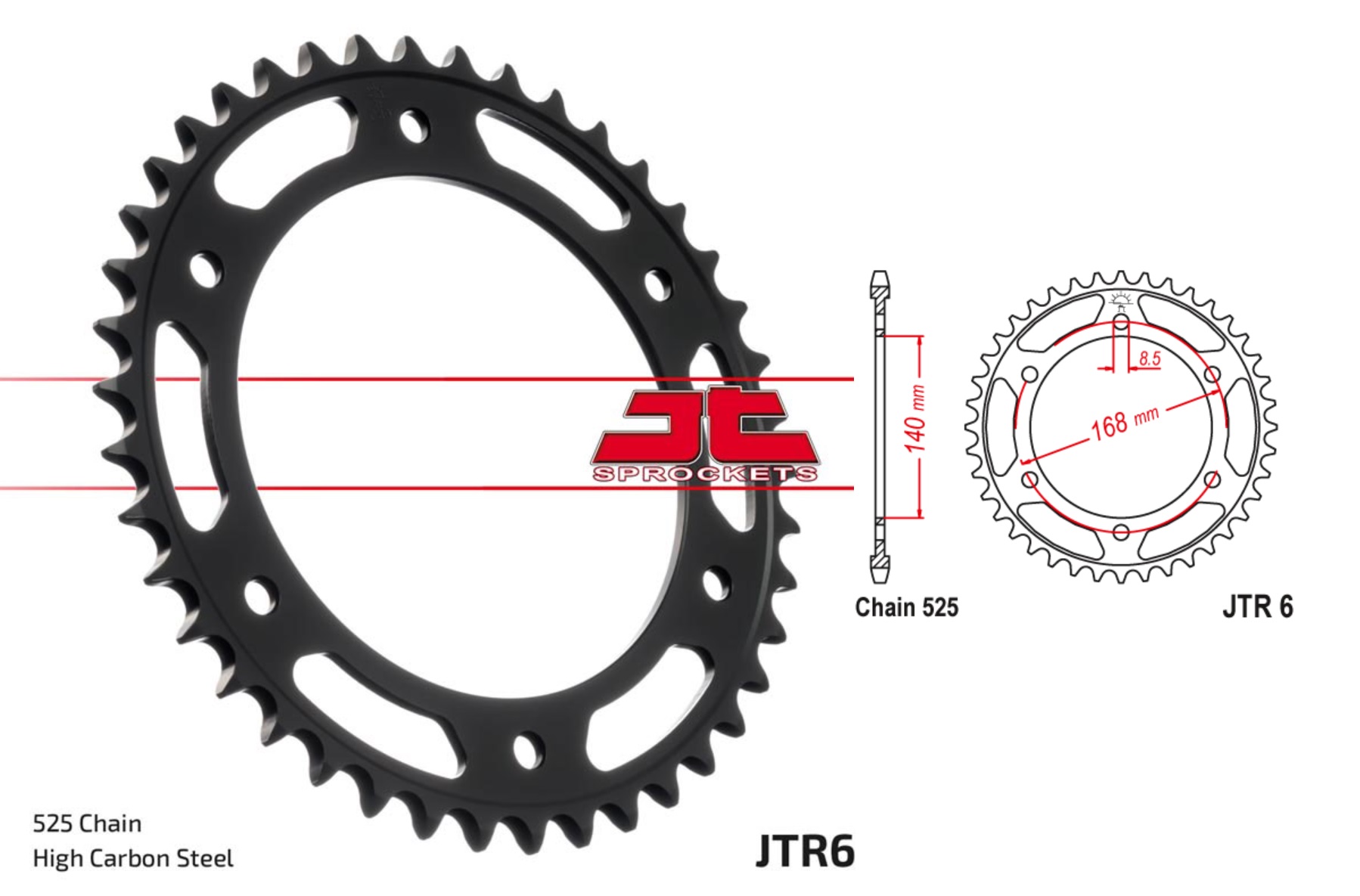 ARKA DİŞLİ (ARKA DİŞLİ DELİĞİ Ø 8.5 MM) / BMW / F 800 R / 800cc / (DİŞLİ SAYISI : ORİJİNAL) / 2009-2010-2011-2012-2013-2014-2015-2016-2017-2018