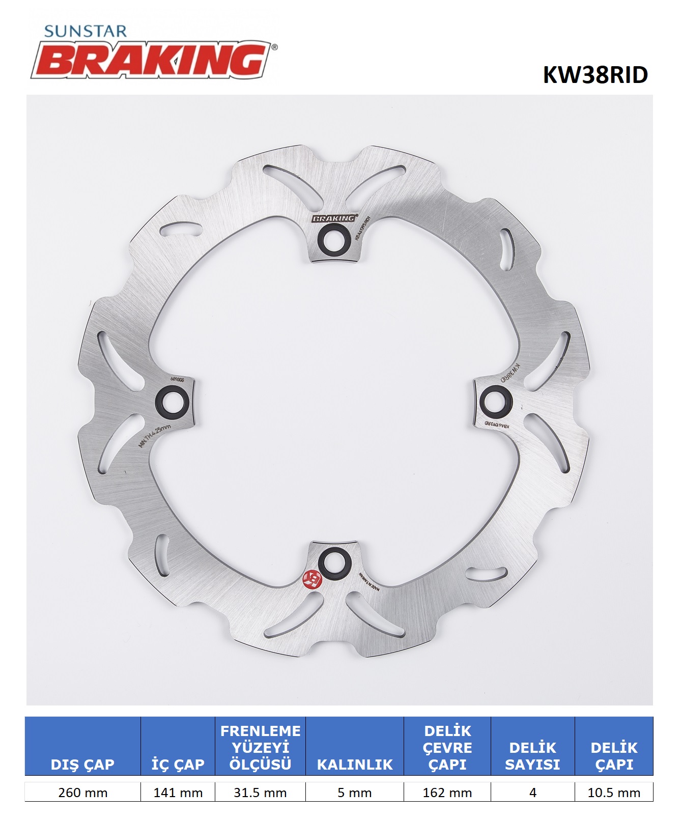 DALGALI ARKA FREN DİSKİ / SUZUKI / DL V-STROM / XT ABS / 1050cc / ARKA / 2020-2021-2022-2023