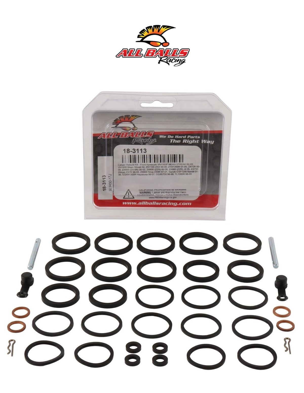 ABR FREN KALİPER YENİLEME KİTİ - ÖN / KAWASAKI / ZX-12R NINJA / 1200cc / ÖN / 2000-2001-2002-2003-2004-2005