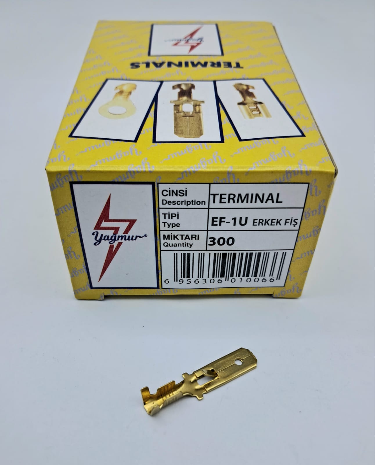 EF/1U UZUN ERKEK FİŞ (1 KUTU = 300 ADET) / UNIVERSAL / cc
