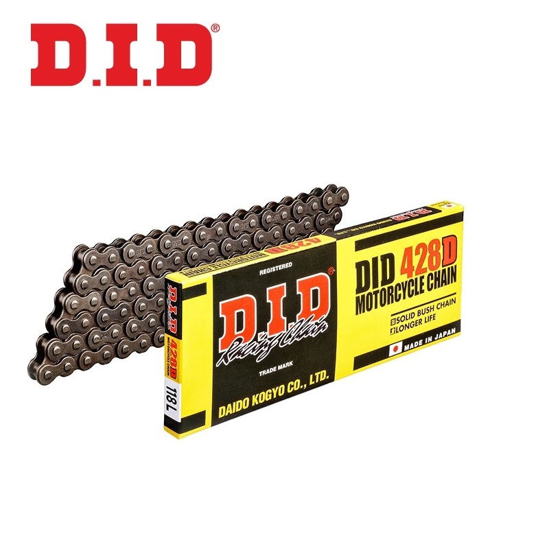 DID 428D ÇELİK ZİNCİR-146 BAKLA / YAMAHA / XVS DRAG STAR / 250cc / ( DID 125 CC YE KADAR ÖNERİR ) - DID ZİNCİR (O-RING BULUNMAZ)  / 2001-2002-2003-2004
