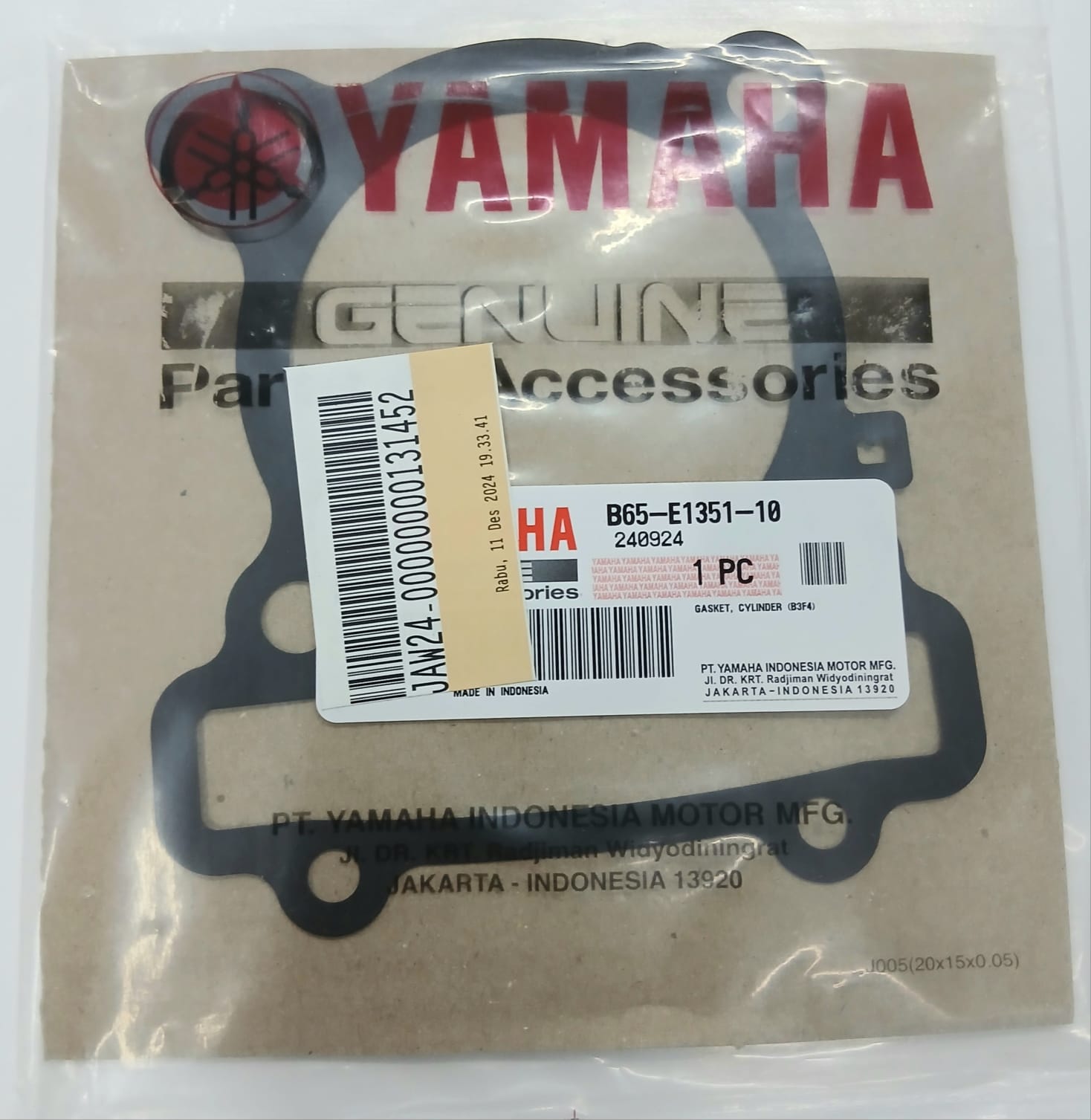 SİLİNDİR ALT CONTA / YAMAHA / N-MAX / 125cc / 2015-2016-2017-2018-2019-2020-2021-2022-2023-2024-2025