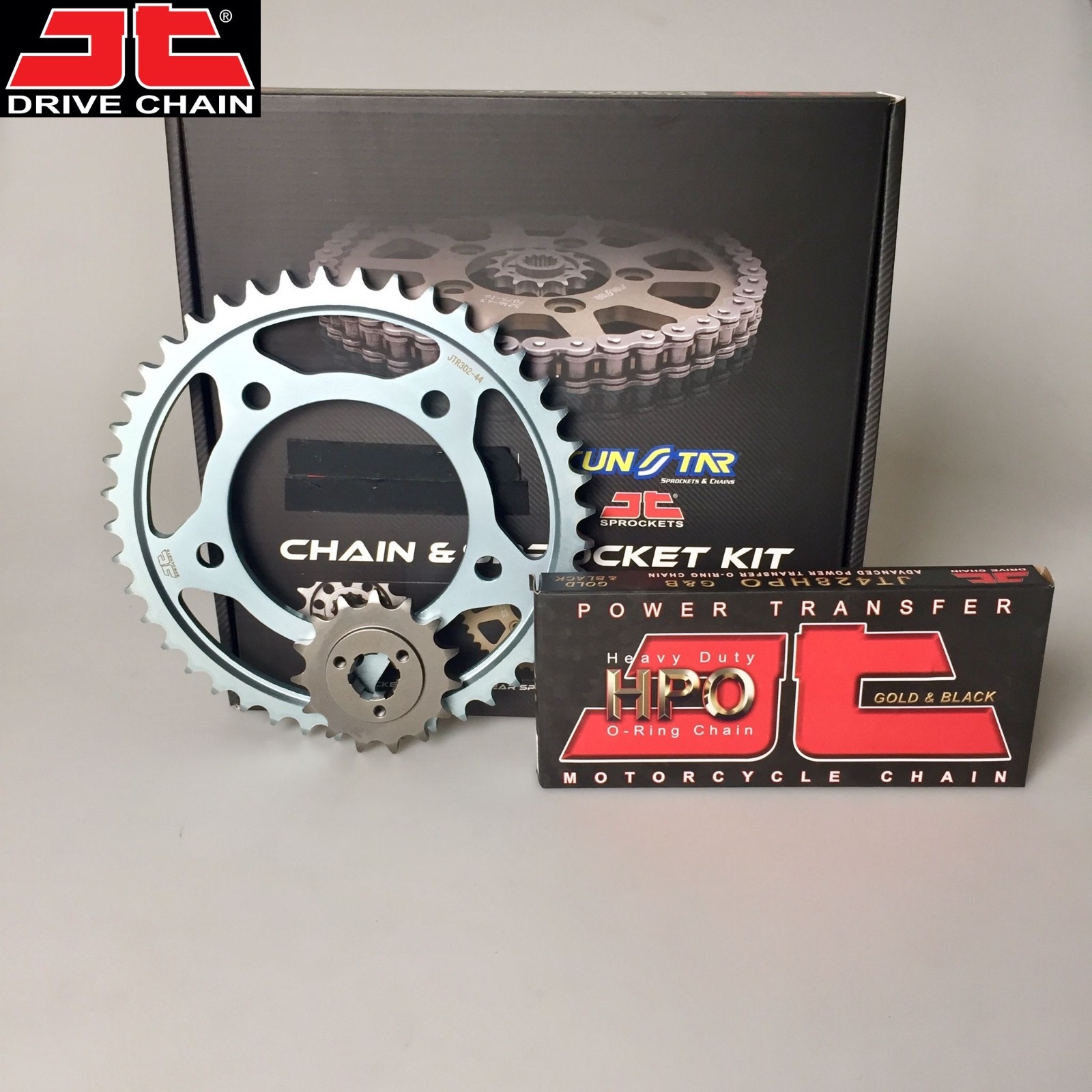 ZİNCİR DİŞLİ SETİ - HONDA CB 125 F (125 CC)  - (2015-2020) / HONDA / CB 125 F / 125cc / ZİNCİR : JT-428ORING (GOLD)-122 / DİŞLİ : (15T -44T) - ARKA DİŞLİ (ORJ-1) / 2015-2016-2017-2018-2019-2020