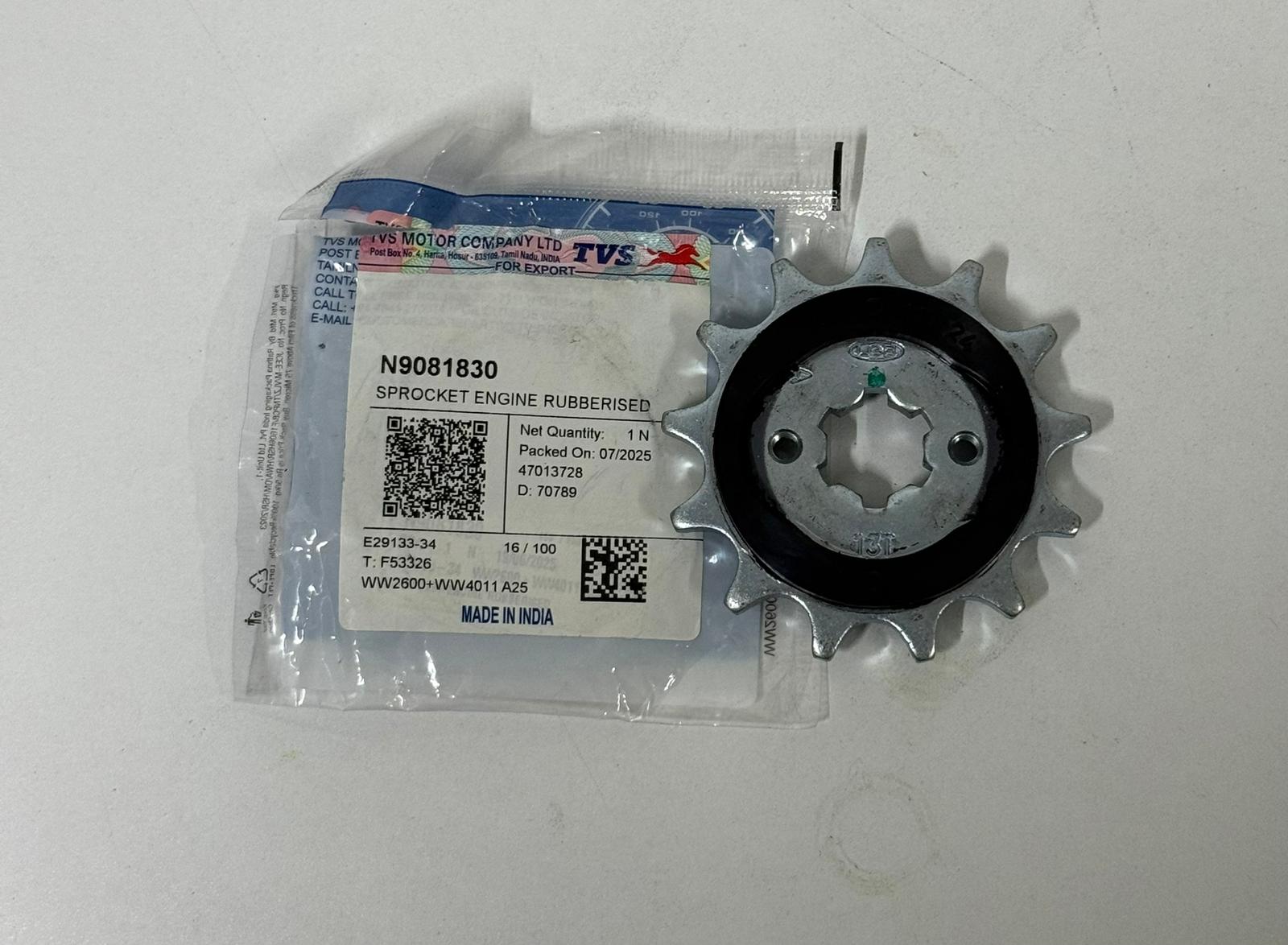 TVS ORİJİNAL ÖN DİŞLİ / TVS / APACHE RTR 200 / 200cc / 2019-2020-2021-2022-2023-2024-2025