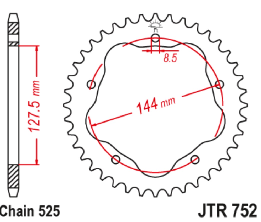 ARKA DİŞLİ / DUCATI / MONSTER / 796cc / (DİŞLİ SAYISI : ORİJİNAL) / 2011-2012-2013-2014-2015