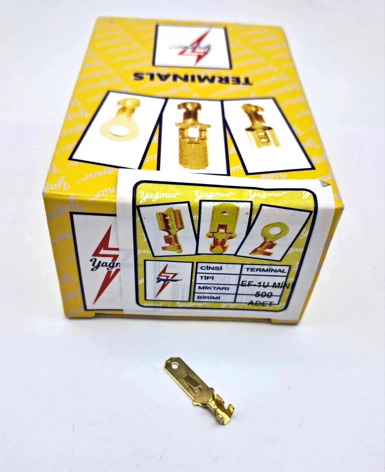 EF/1U MİNİ ERKEK FİŞ (1 KUTU = 500 ADET) / UNIVERSAL / cc