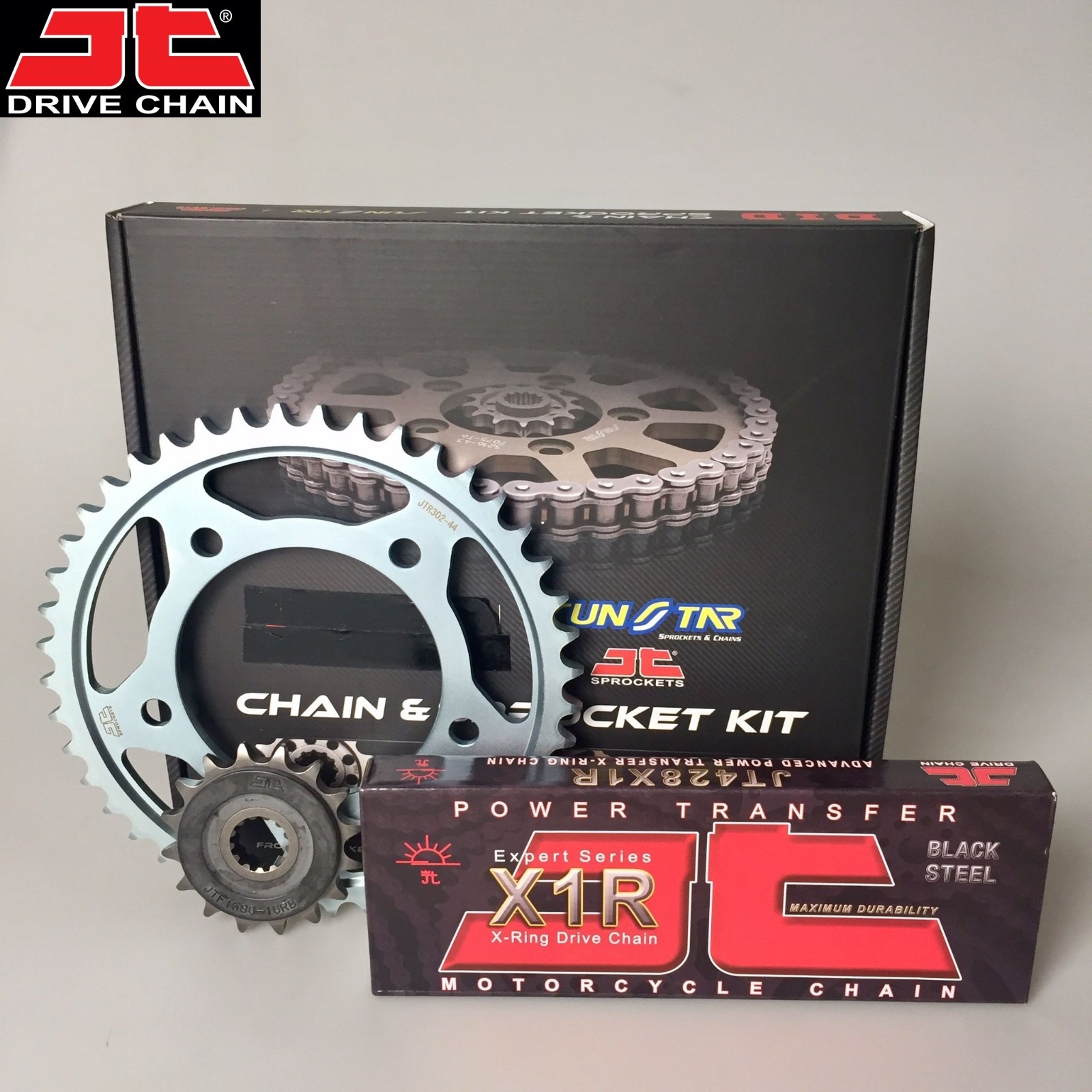 ZİNCİR DİŞLİ SETİ - HONDA CBR 125 R (125 CC) - (2011-2017) / HONDA / CBR 125 R / 125cc / ZİNCİR : JT-428X1R (ÇELİK)-128 / DİŞLİ : (15T -44T)  / 2011-2012-2013-2014-2015-2016-2017