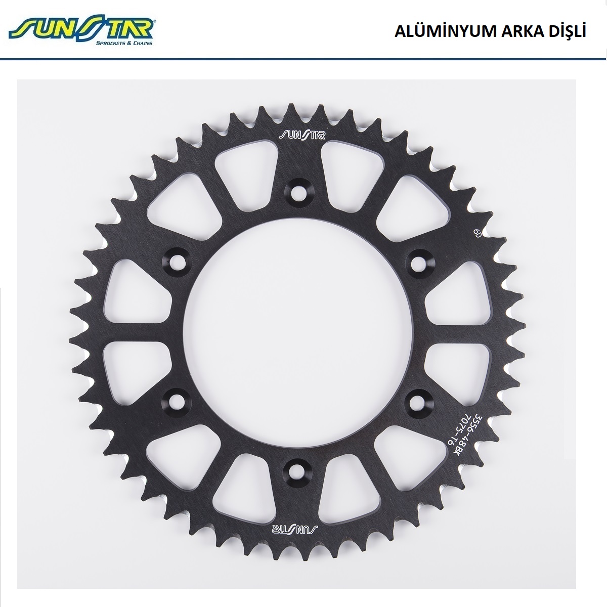 ARKA DİŞLİ SİYAH ALÜMİNYUM / BETA / RR 2T ENDURO / RACING / 300cc / (DİŞLİ SAYISI : ORİJİNAL +1) / 2013-2014-2015-2016-2017-2018-2019-2020-2021