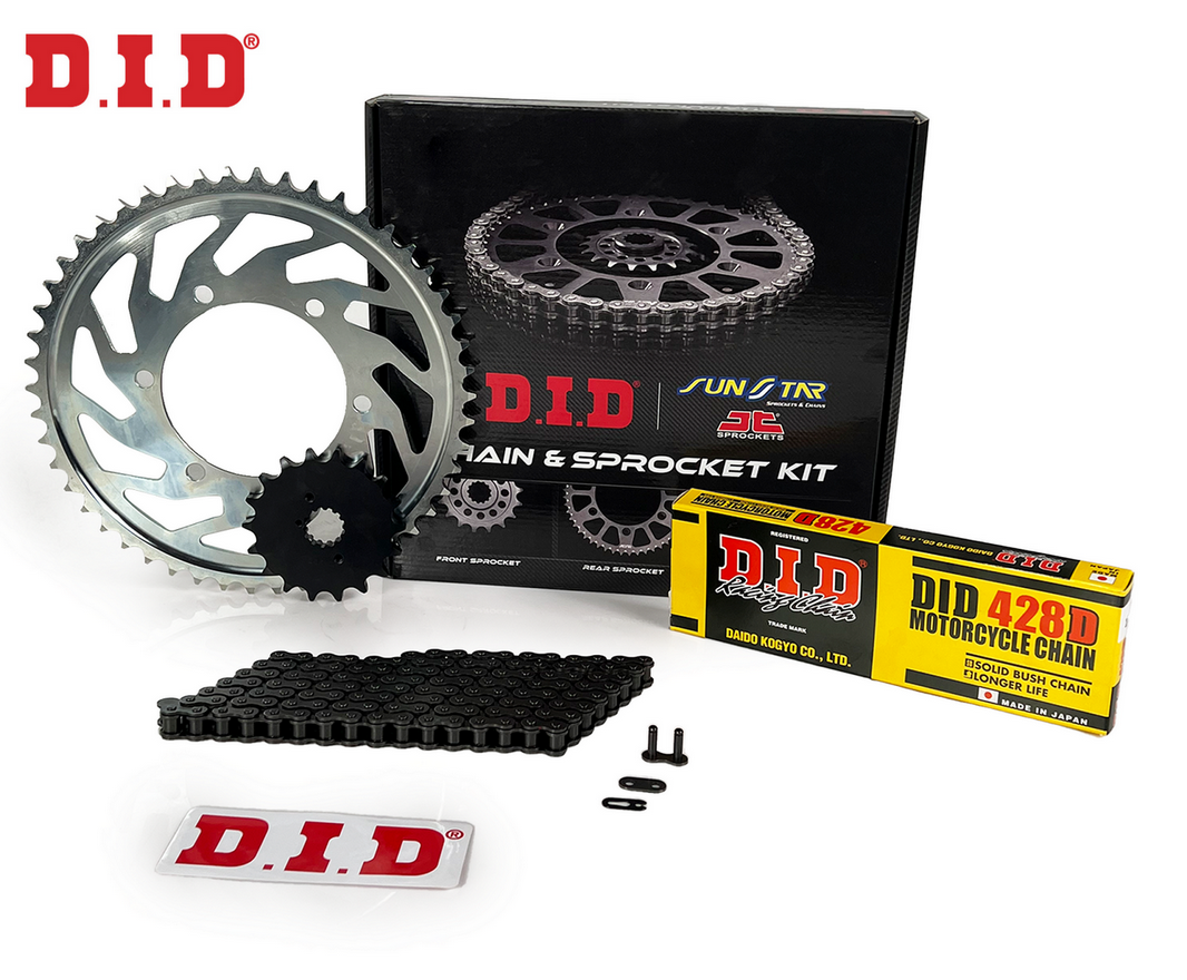 ZİNCİR DİŞLİ SETİ - YAMAHA WR R / X (125 CC) - (2009-2015) / YAMAHA / WR R / X / 125cc / ZİNCİR : DID-428D (ÇELİK)-134 / DİŞLİ : (14T -53T)  / 2009-2010-2011-2012-2013-2014-2015