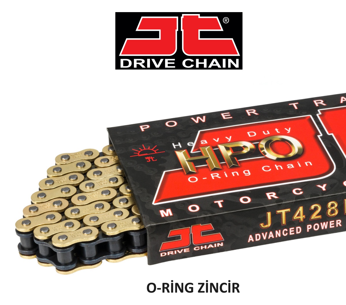 JT 428 ORİNG GOLD ZİNCİR-134 BAKLA / SUZUKI / VAN VAN / 125cc / JT O-RINGLİ ZİNCİR / 2015-2016-2017