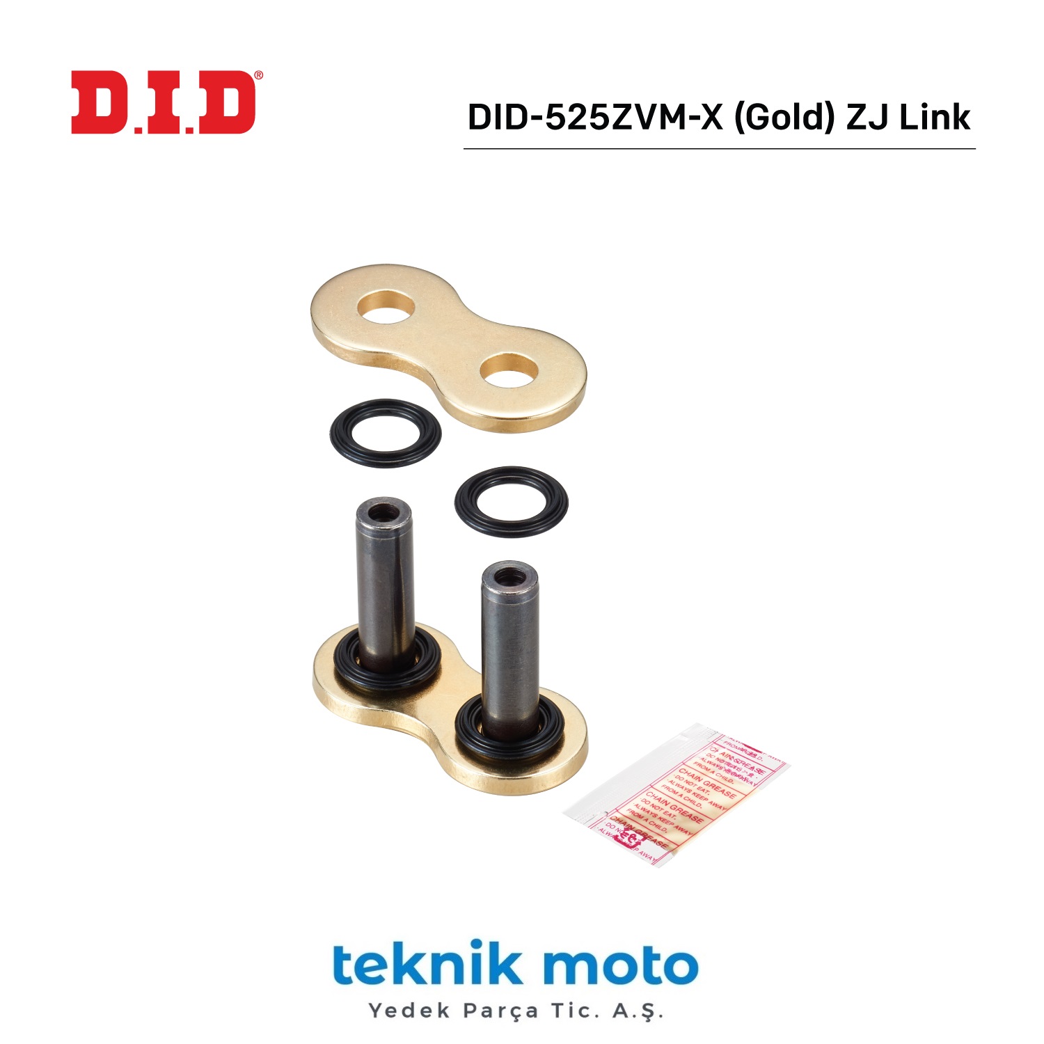 DID-525ZVM-X (GOLD) Z J BİRLEŞTİRİCİ BAKLA / KTM / ADVENTURE / R / 1090cc / ŞİŞİRMELİ BİRLEŞTİRİCİ BAKLA / 2017-2018-2019